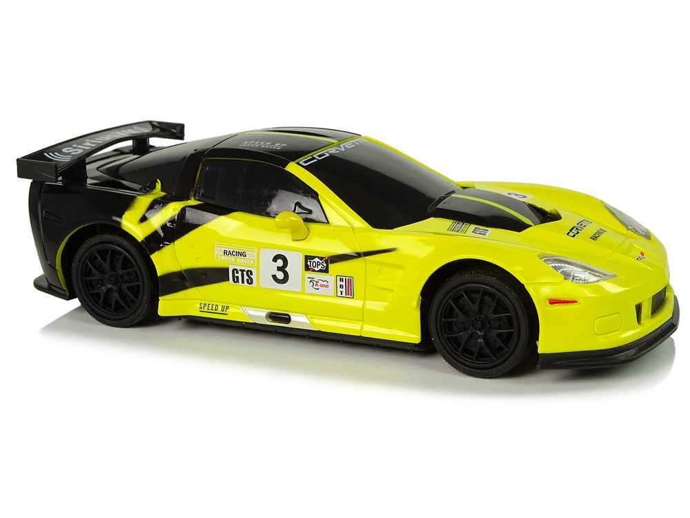 Sportinis nuotoliniu būdu valdomas automobilis Corvette C6.R , geltonas