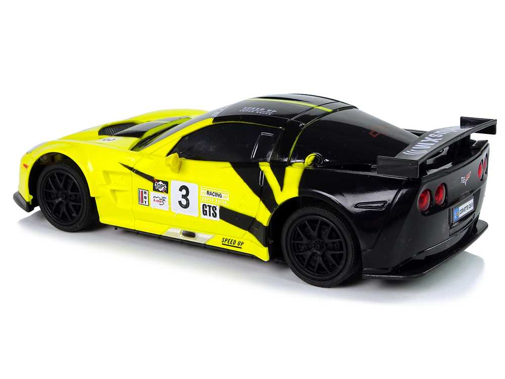 Sportinis nuotoliniu būdu valdomas automobilis Corvette C6.R , geltonas