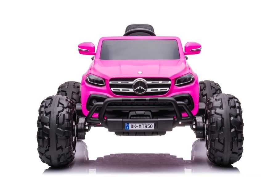 Vaikiškas vienvietis elektromobilis Mercedes DK-MT950 MP4, rožinis