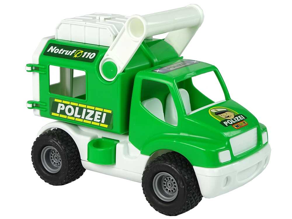 Policijos automobilis Construck, žalias