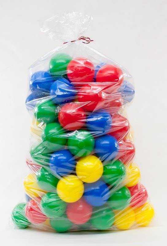 Plastikiniai spalvoti kamuoliukai 6 cm, 100 vnt. 