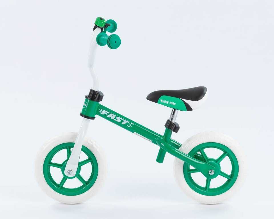 Balansinis dviratukas - Baby Mix Fast, 10 colių, žalias