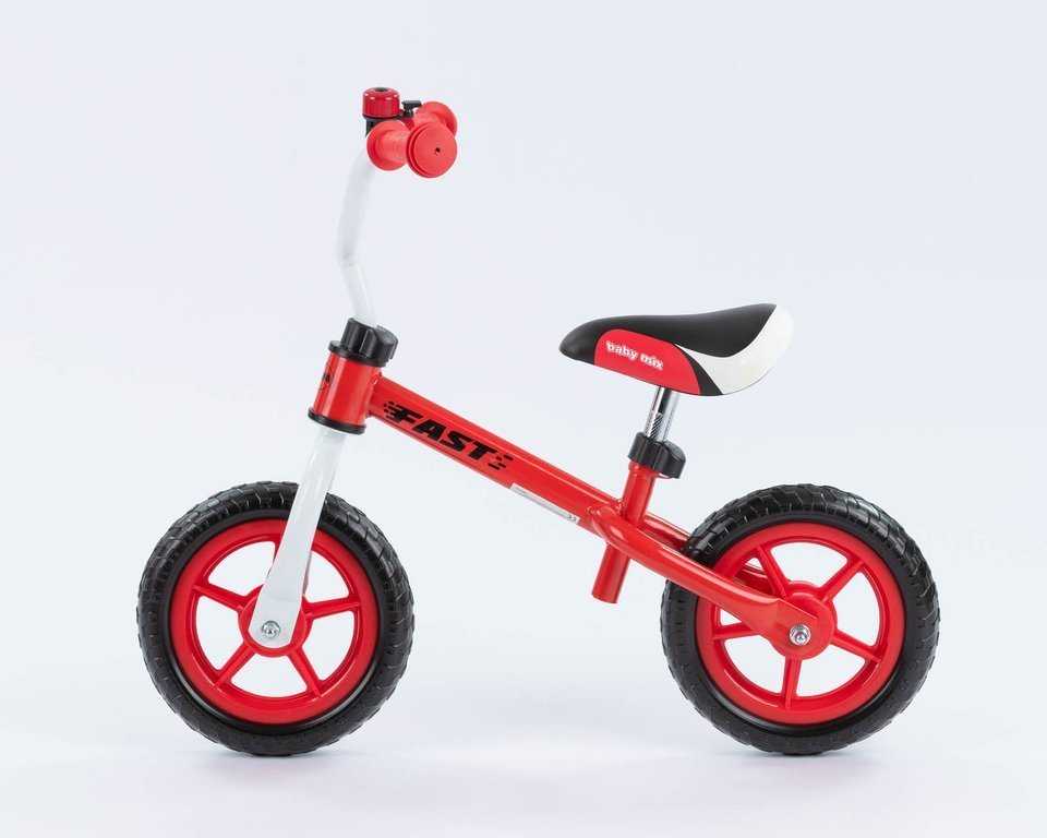 Balansinis dviratukas - Baby Mix Fast, 10 colių, raudonas