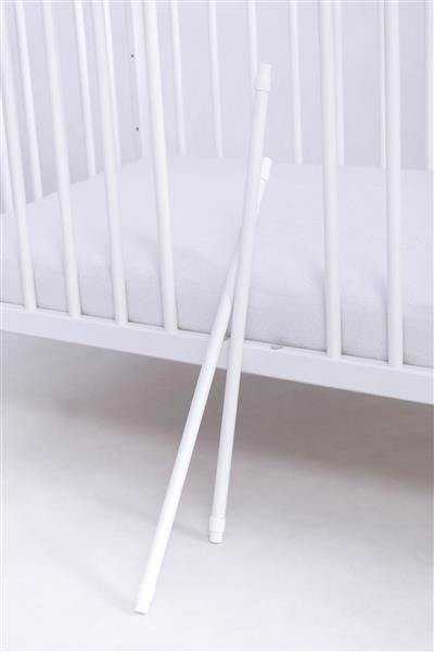Kūdikio lovytė124x65x88 cm, balta