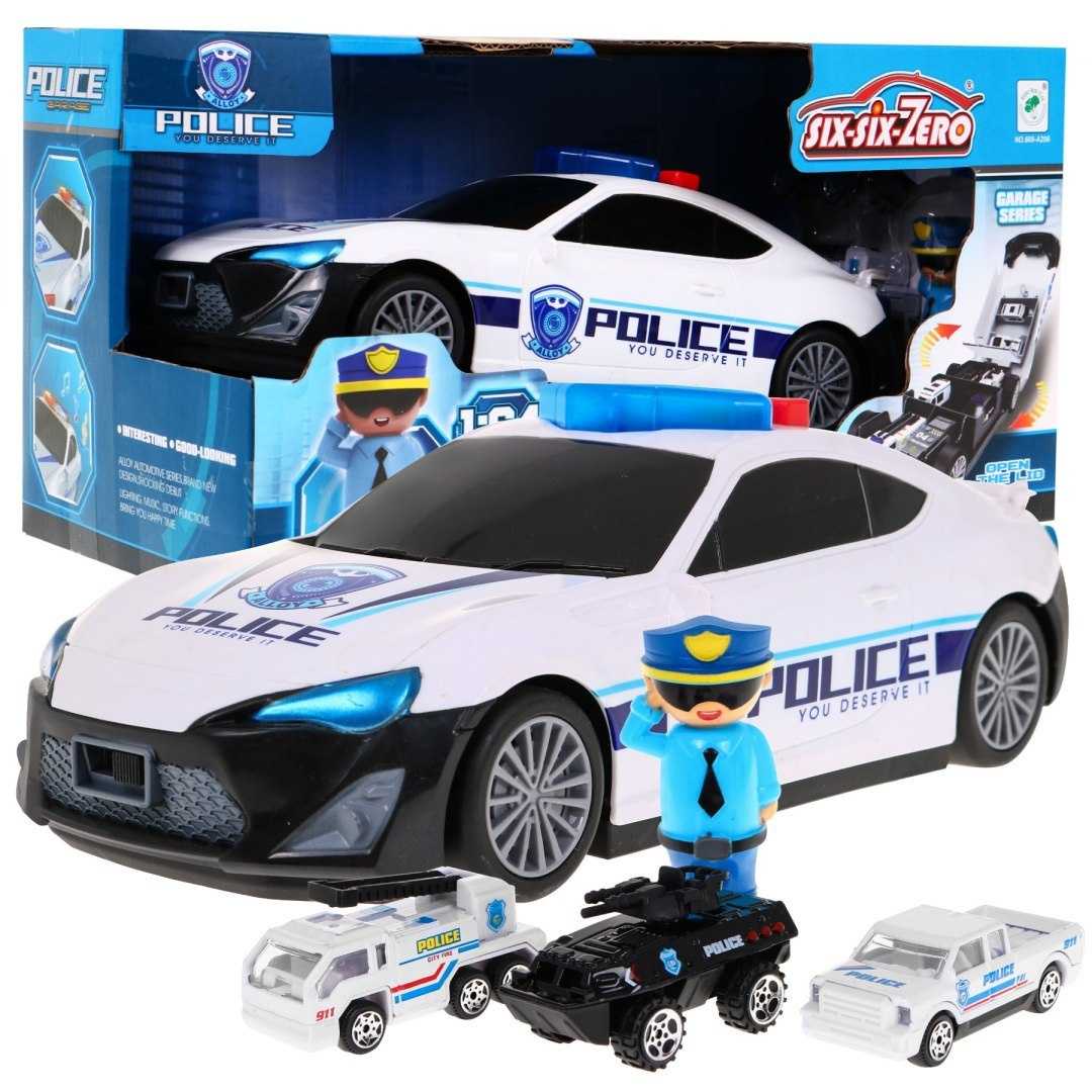 Žaislinis lankstomas policijos automobilis