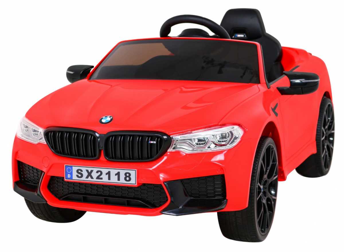 Vienvietis elektromobilis BMW M5 DRIFT, raudonas
