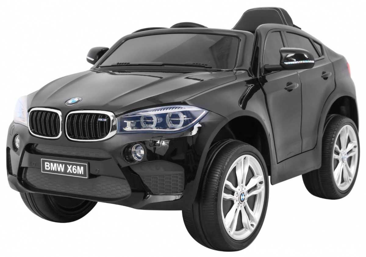 Vienvietis elektromobilis BMW X6M, juodas