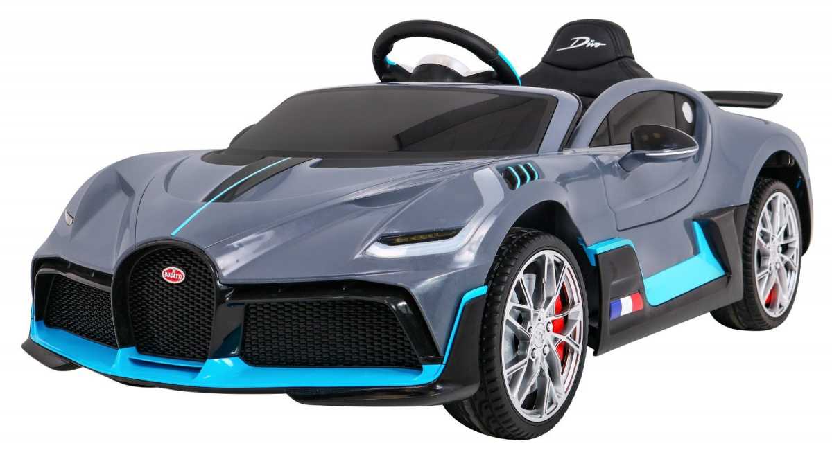 Vaikiškas elektromobilis Bugatti Divo, pilkas