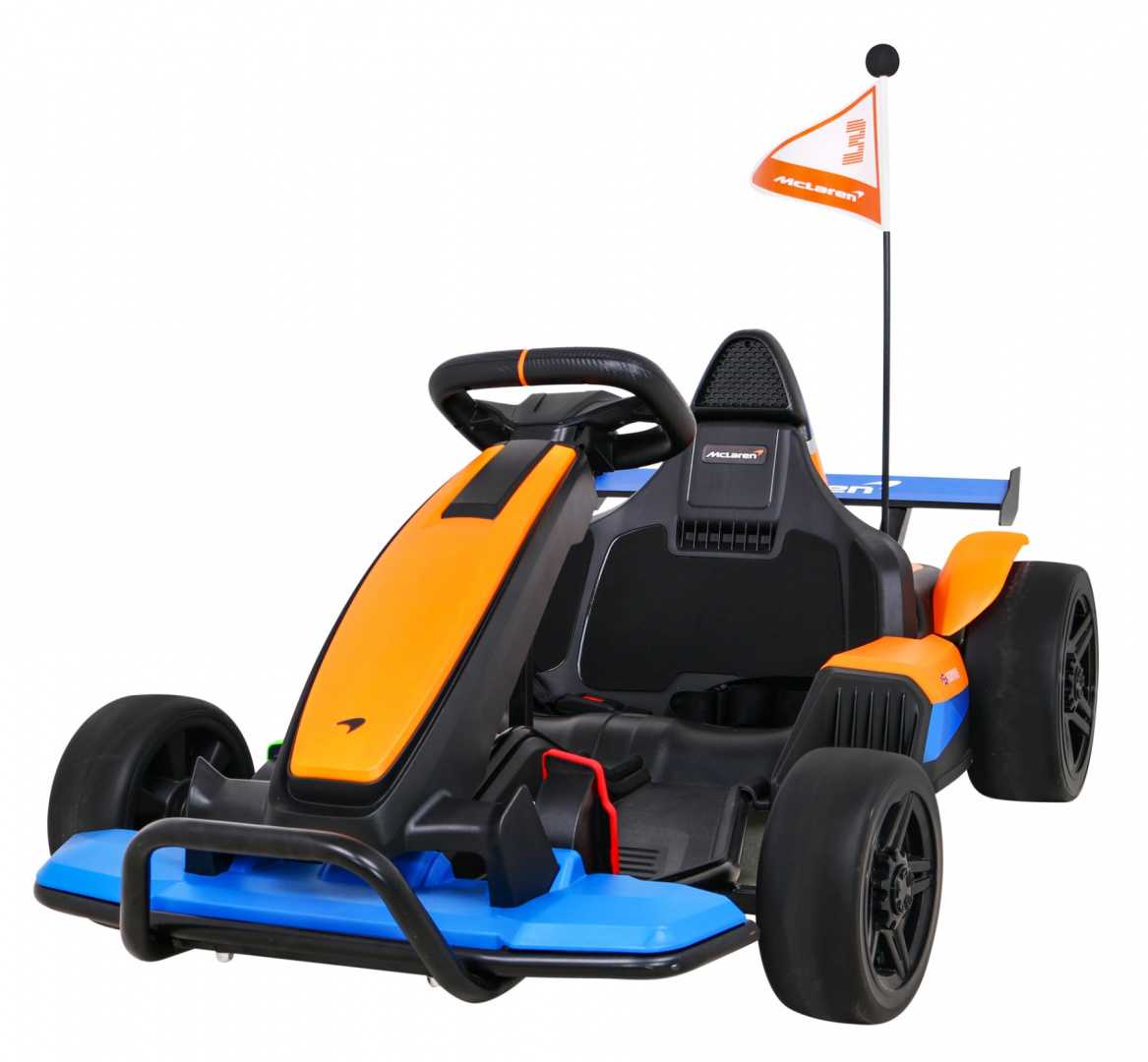 Elektrinis kartingas McLaren Drift, oranžinis