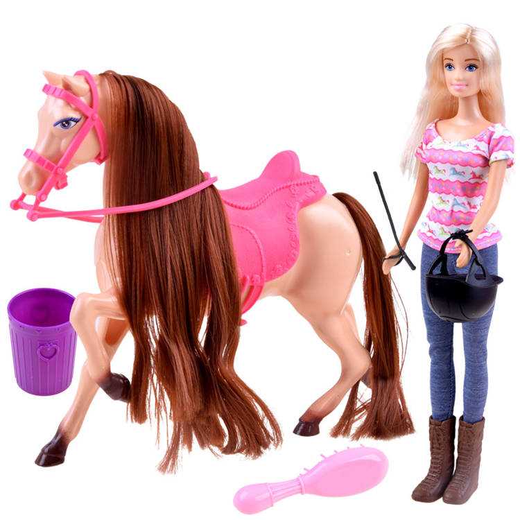 Lėlė Anlily su arkliuku ir priedais