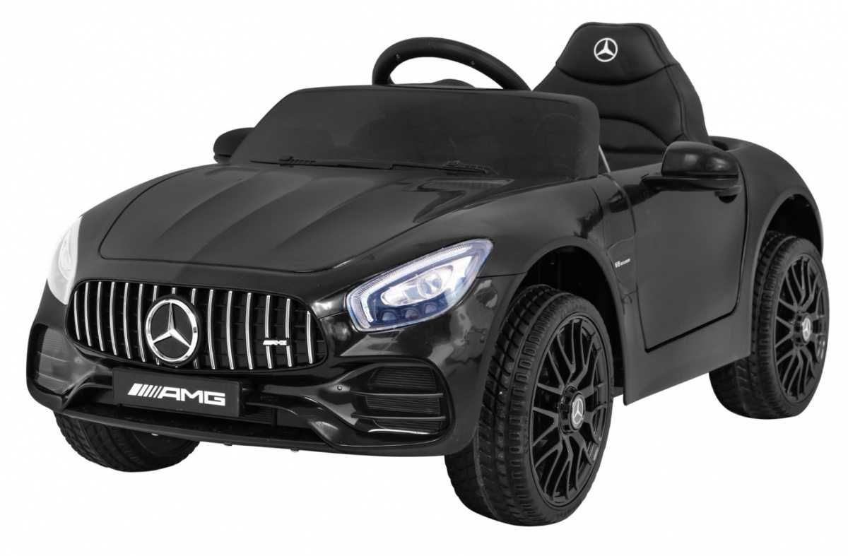 Vienvietis elektromobilis Mercedes Benz GT, juodas