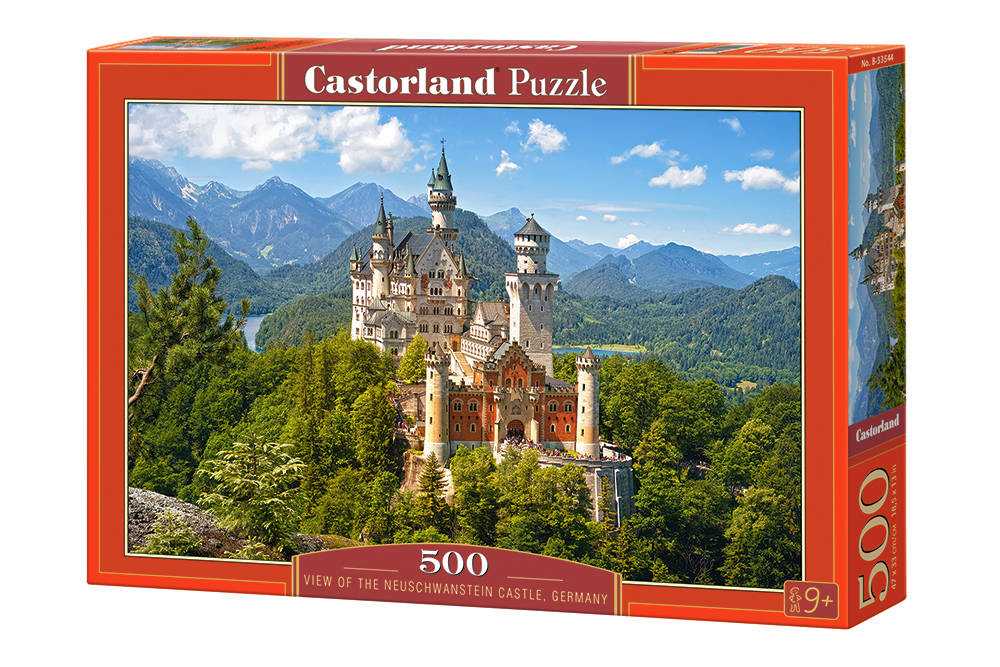 Dėlionė Castorland View of the Neuschwanstein Castle, 500 dalių