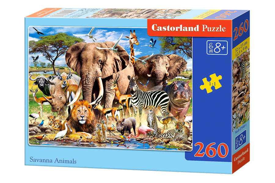 Dėlionė Castorland Savanna Animals, 260 dalių