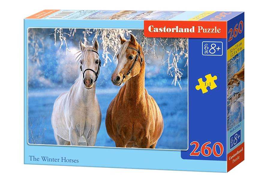 Dėlionė Castorland The Winter Horses, 260 dalių