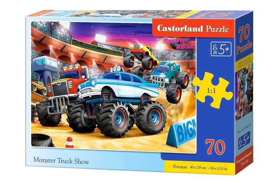 Dėlionė Castorland Monster Truck Show, 70 dalių