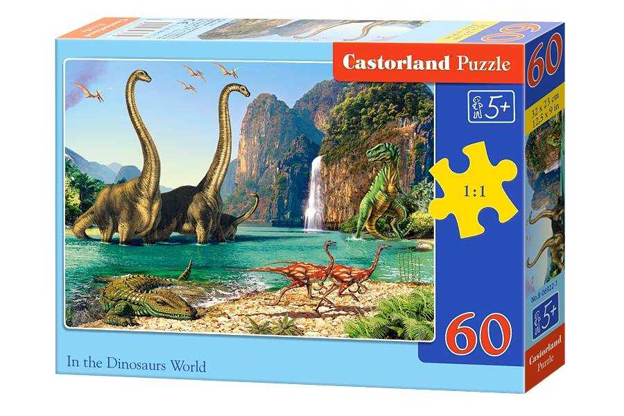 Dėlionė Castorland In the Dinosaurs World, 60 dalių