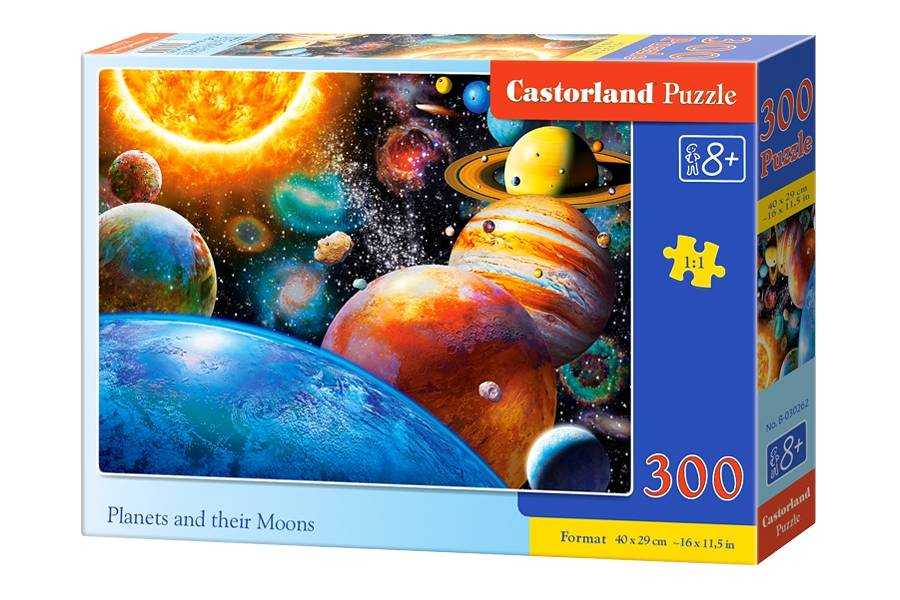 Dėlionė Castorland Planets and Their Moons, 300 dalių
