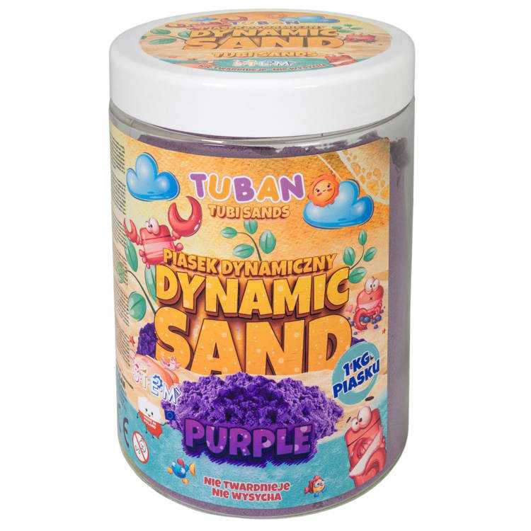 Kinetinis smėlis Tuban, 1kg, violetinis