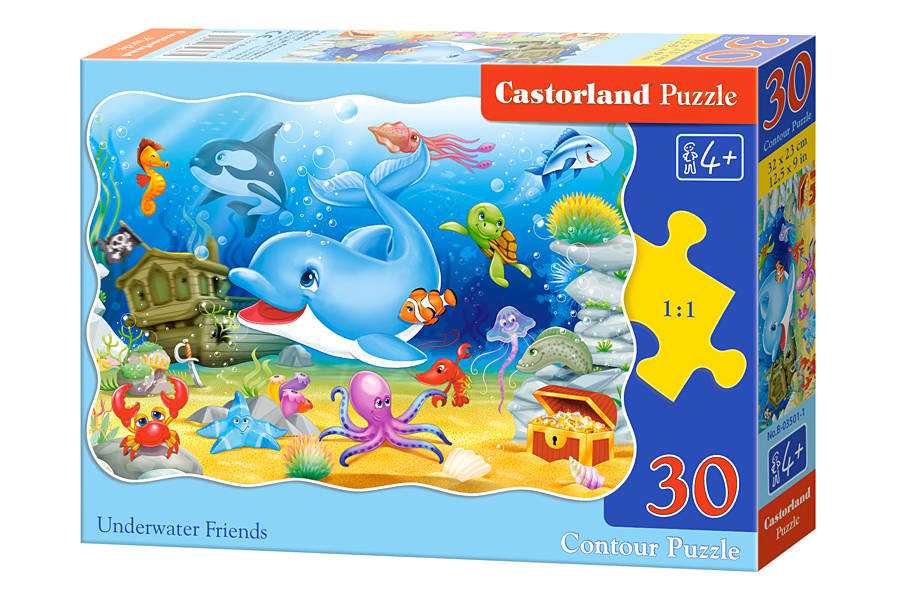Dėlionė Castorland Underwater Friends, 30 dalių