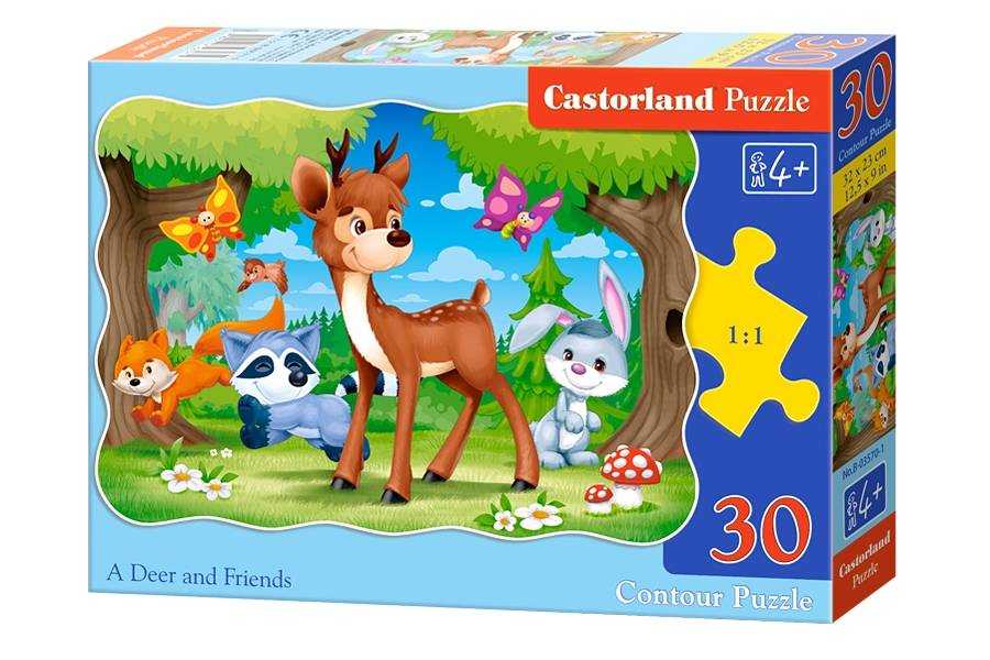 Dėlionė Castorland A Deer and Friends, 30 dalių