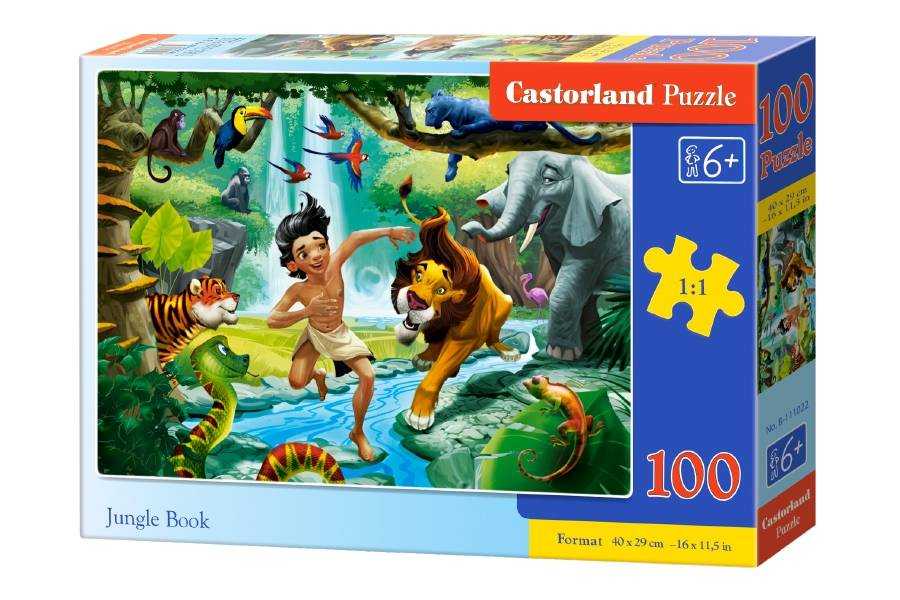 Dėlionė Castorland Jungle Book, 100 dalių