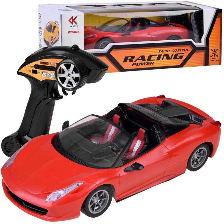 RacingPower nuotolinio valdymo sportinis automobilis, raudonas