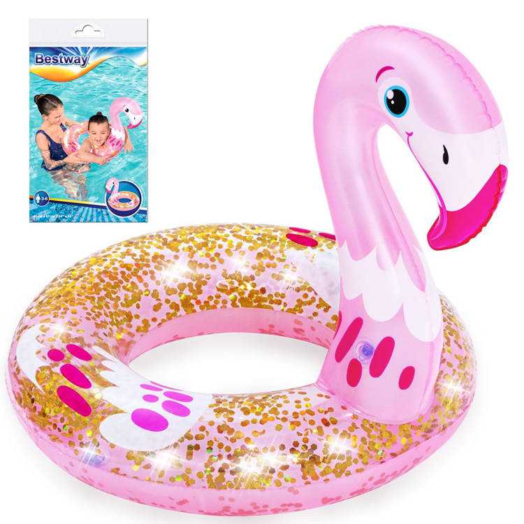 Pripučiamas plaukimo ratas - Flamingas, 61cm