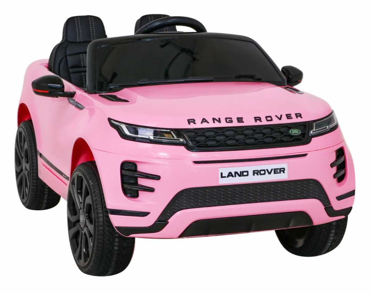Vienvietis elektromobilis Range Rover Evoque, rožinis