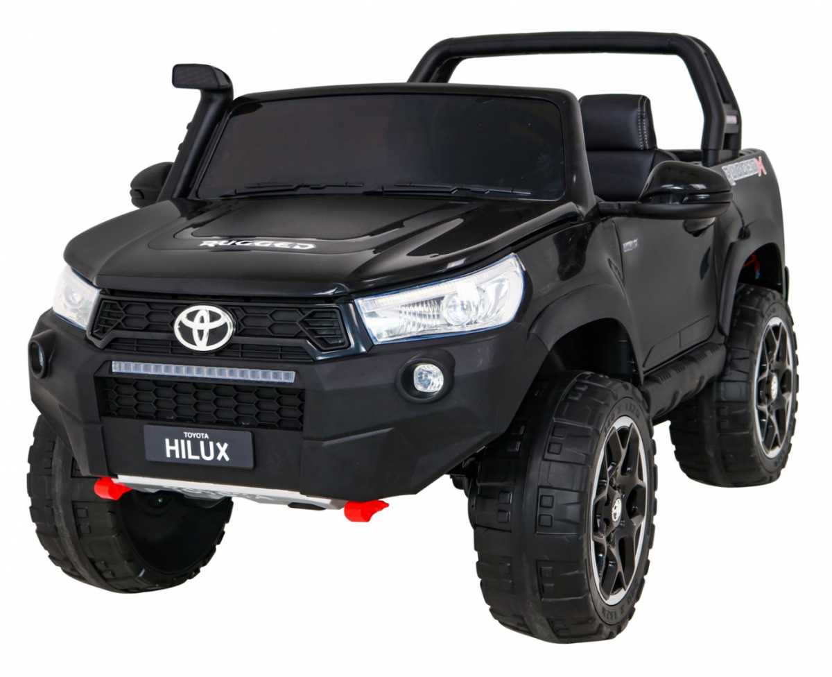 Dvivietis elektromobilis Toyota Hillux, juodas