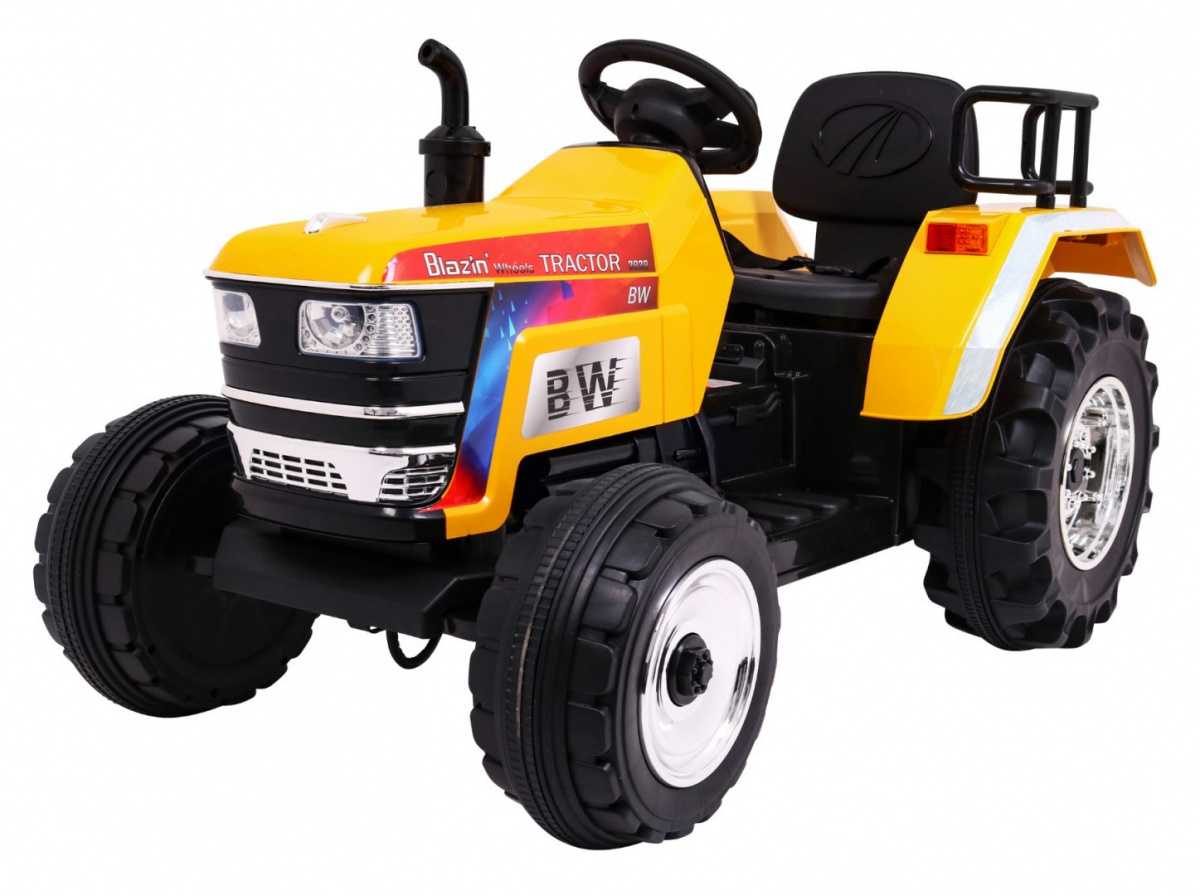 Elektrinis traktorius Blazin Bw, geltonas