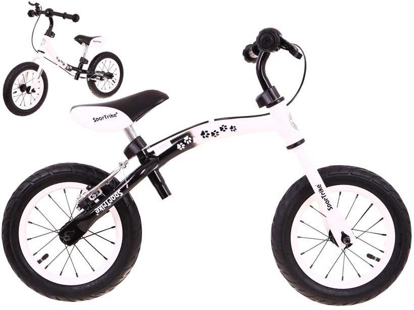 Balansinis dviratis BOOMERANG, 10-12“, baltas