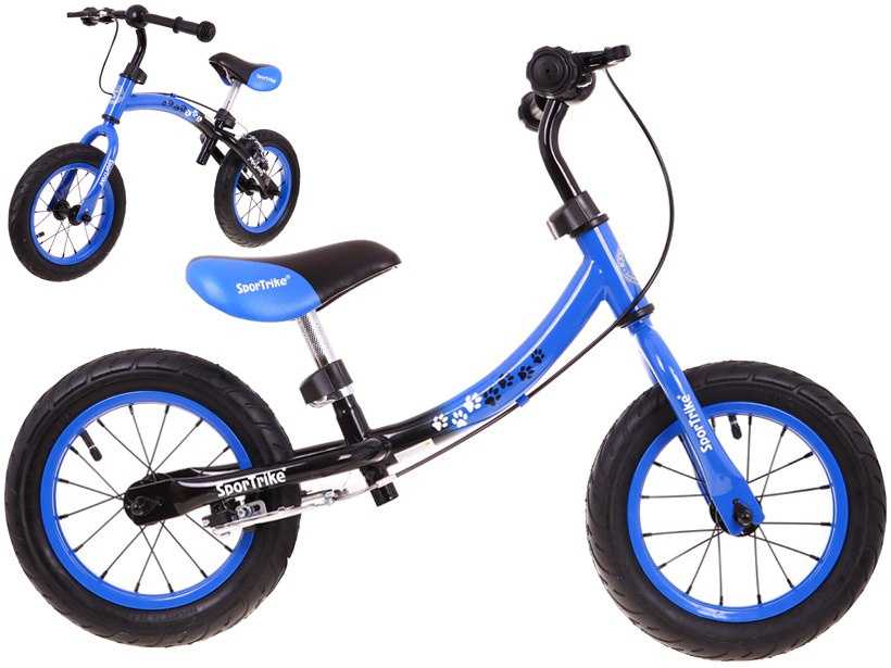 Balansinis dviratis BOOMERANG, 10-12“, mėlynas
