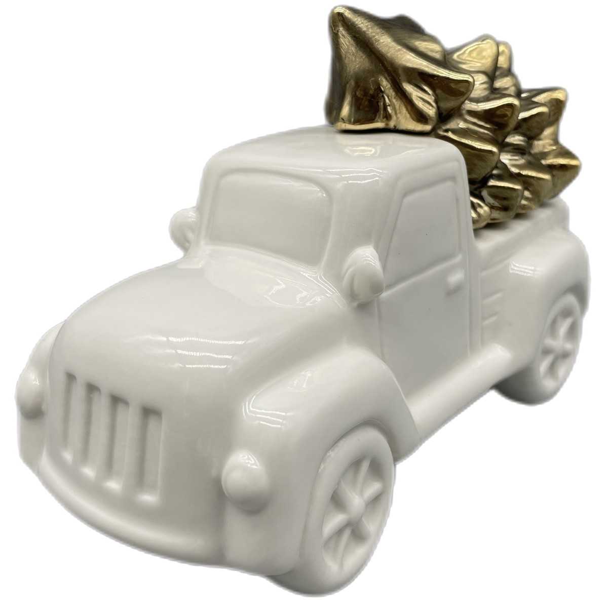 Kalėdinis dekoratyvinis automobilis su eglute