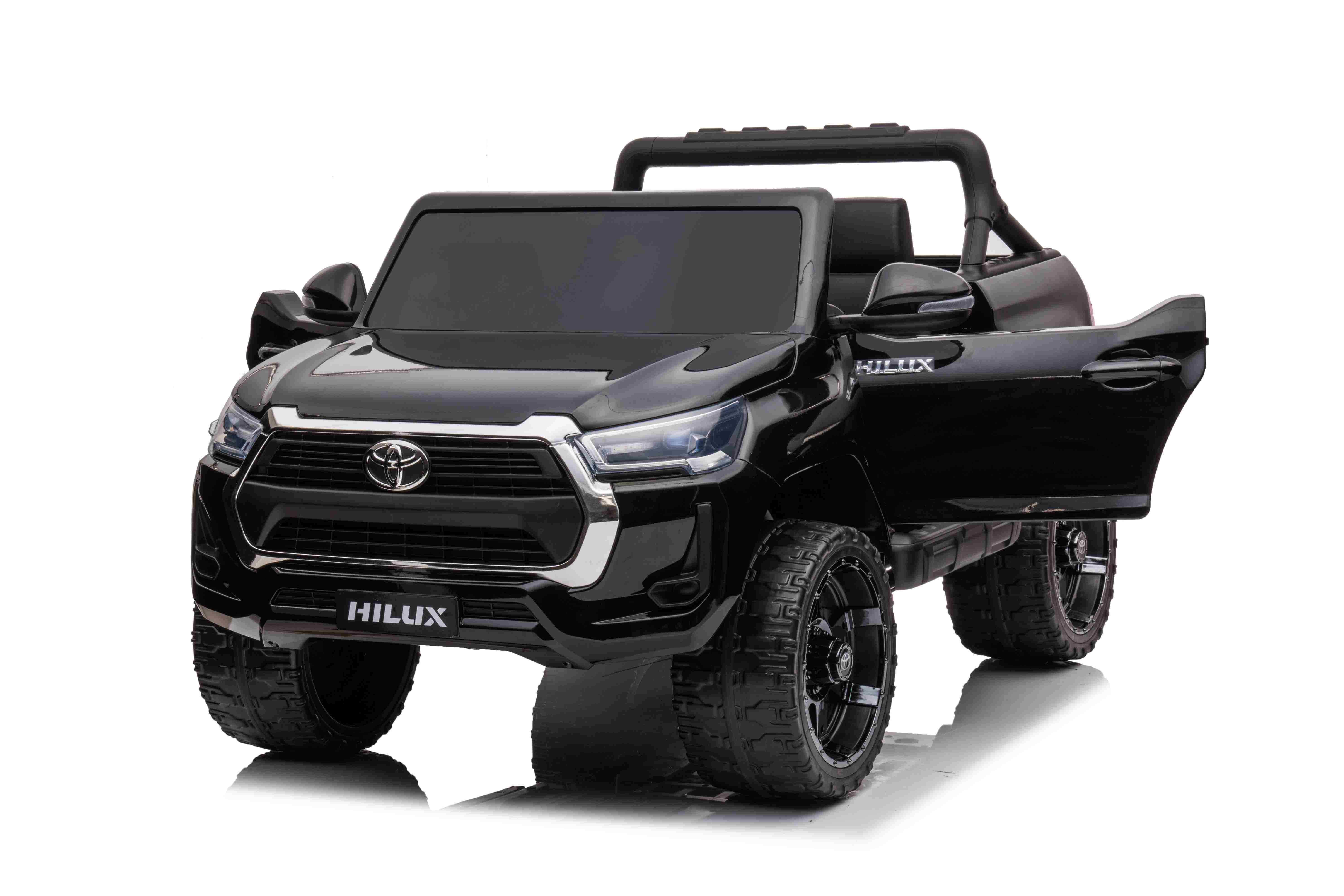 Vienvietis elektromobilis Toyota Hilux, juodas