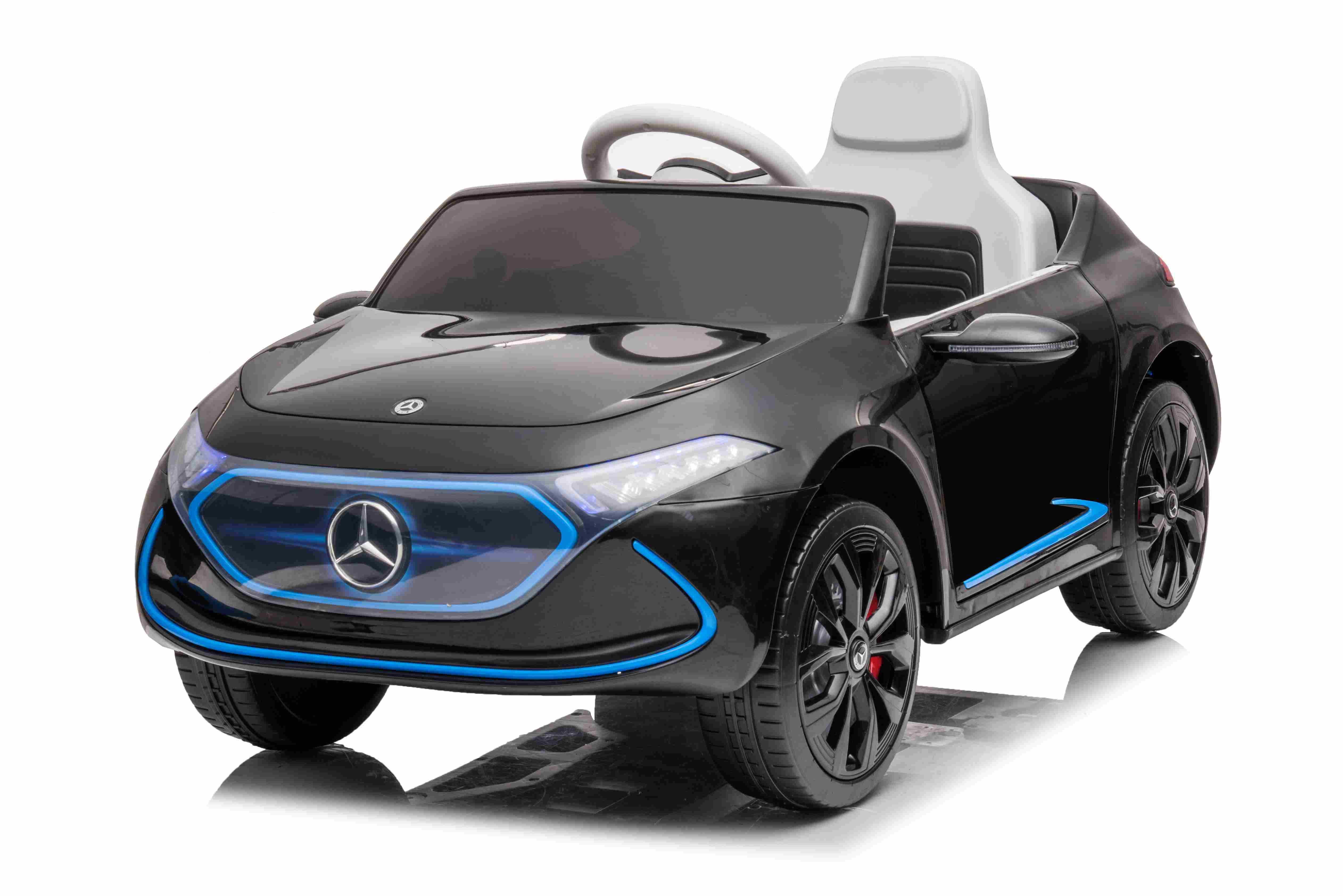 Vienvietis elektromobilis Mercedes Benz AMG EQA, juodas