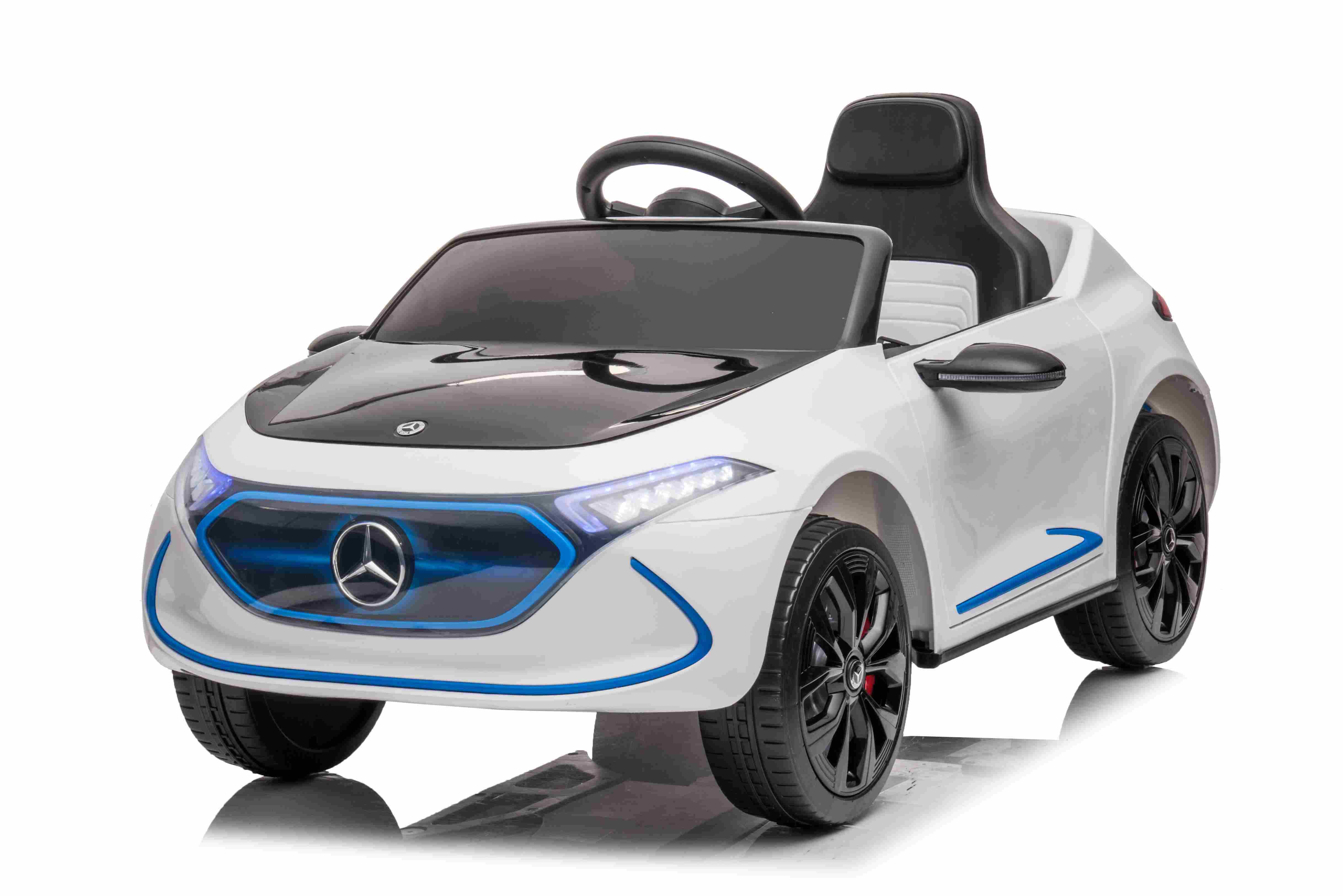 Vienvietis elektromobilis Mercedes Benz AMG EQA, baltas