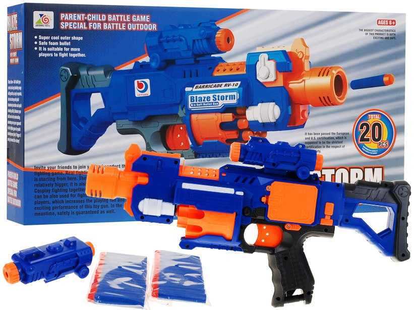 Blaze Storm žaislinis šautuvas su šoviniais 