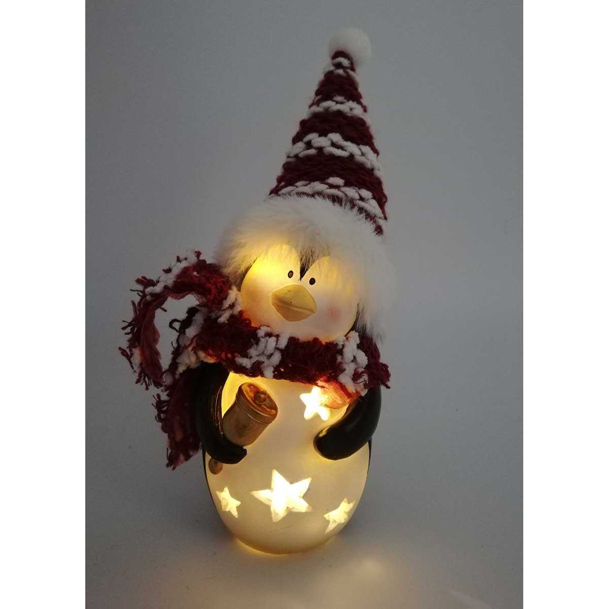Kalėdinė LED dekoracija - Pingvinas, 7x6x16