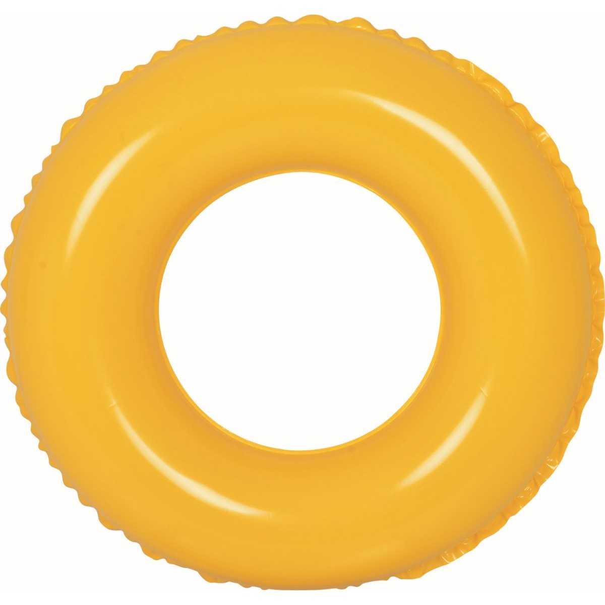 Pripučiamas plaukimo ratas 60 cm, geltonas 