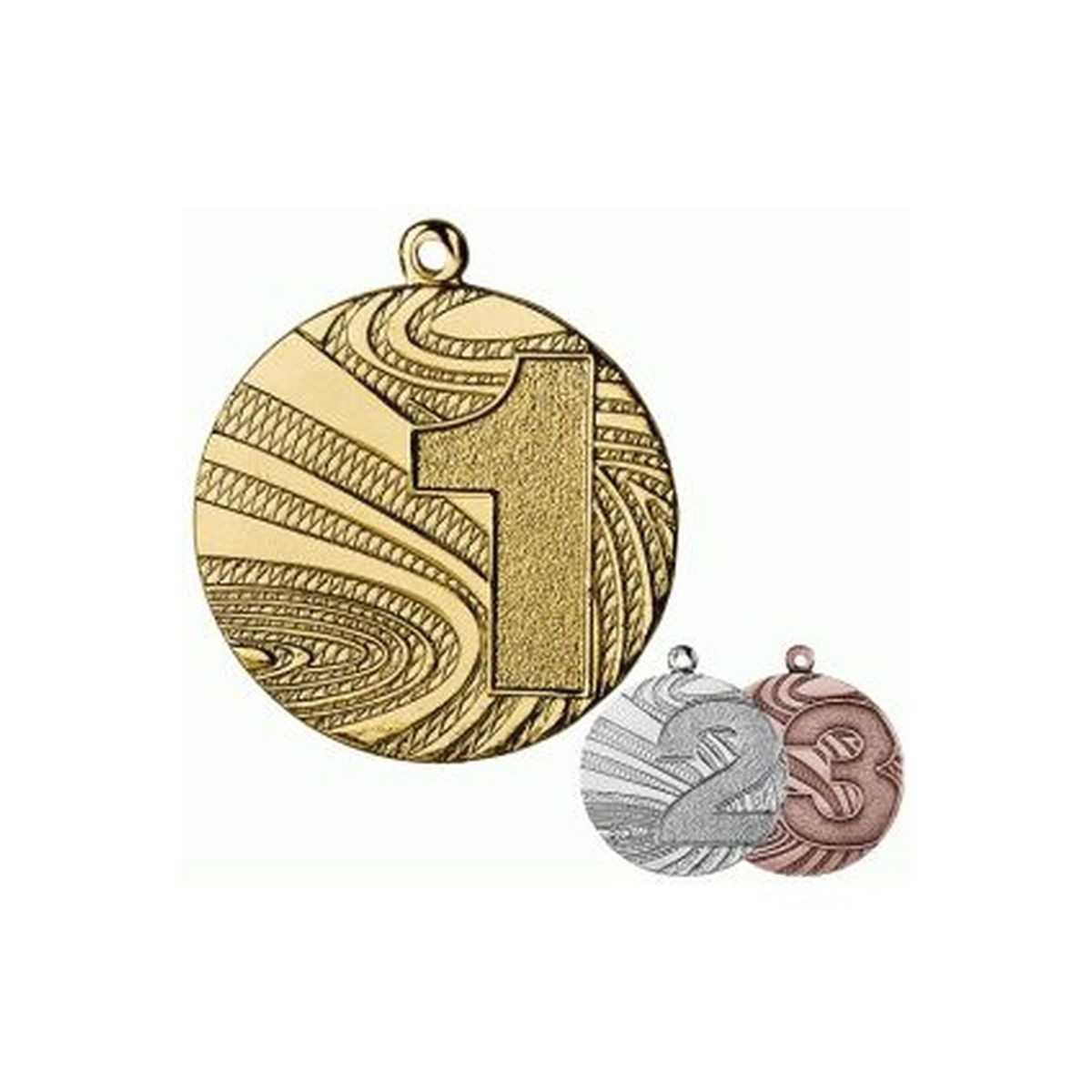 Plieninis medalis - Pirmoji vieta, aukso spalvos