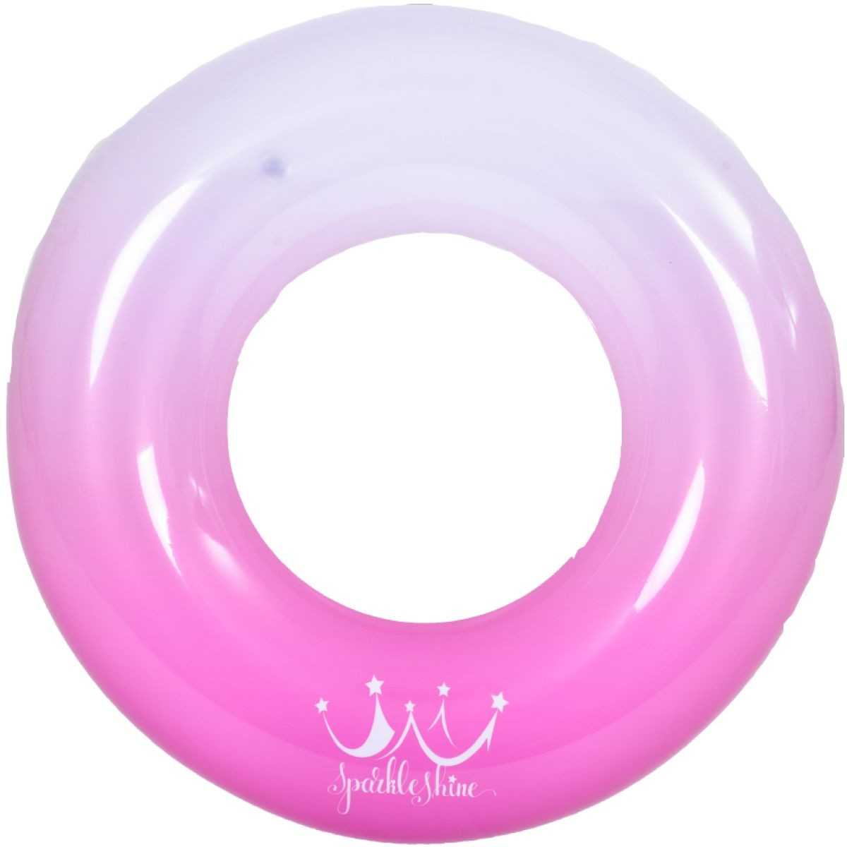 Pripučiamas plaukimo ratas 90 cm, rožinis/baltas