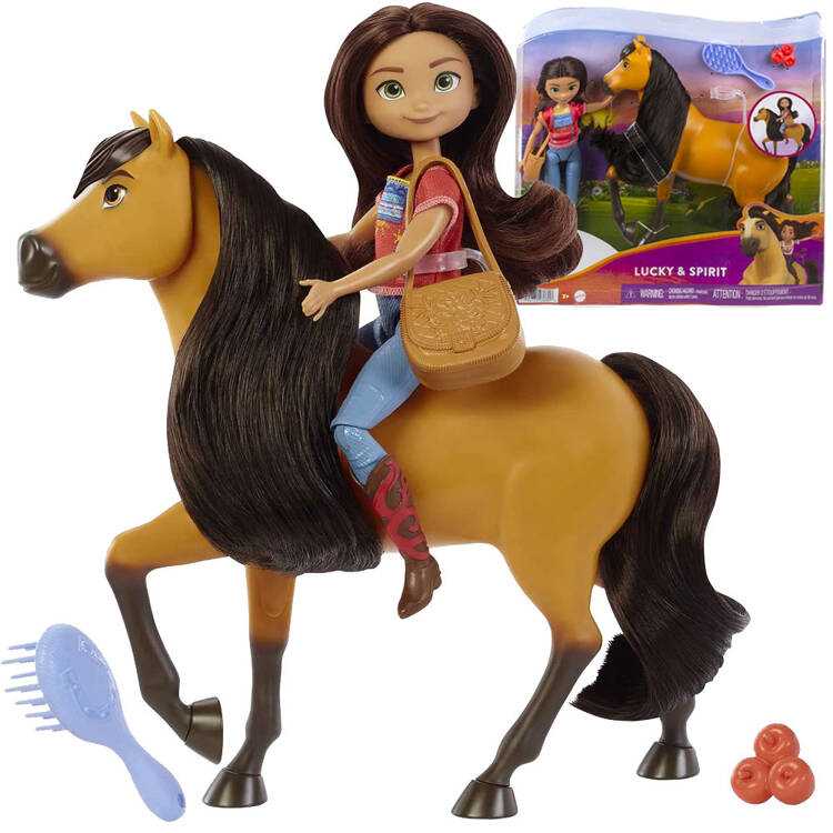 Lėlė Lucy su žirgu Spirit