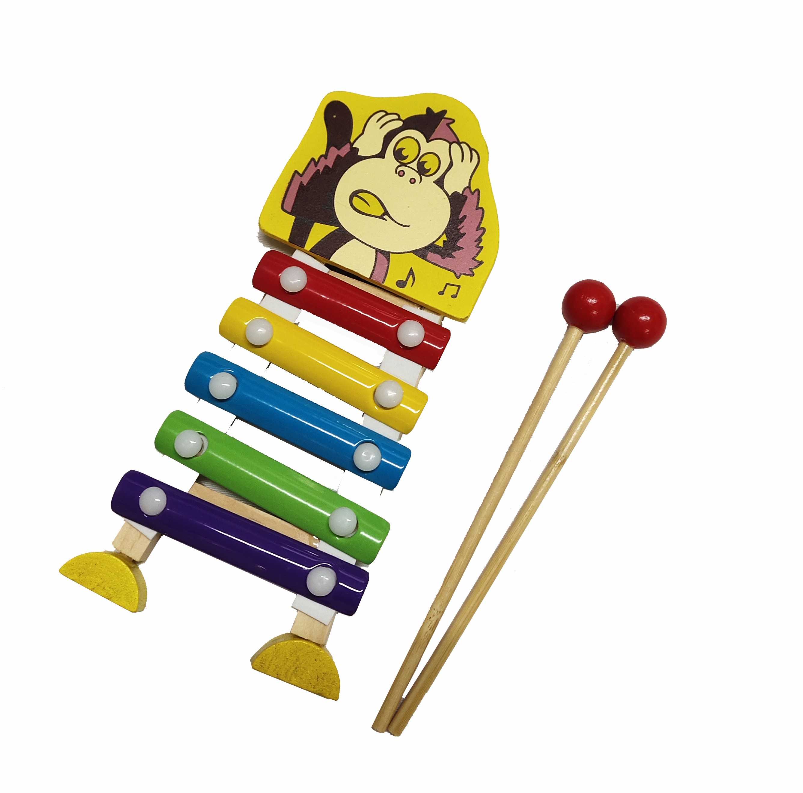 Mažas medinis ksilofonas Beždžionė
