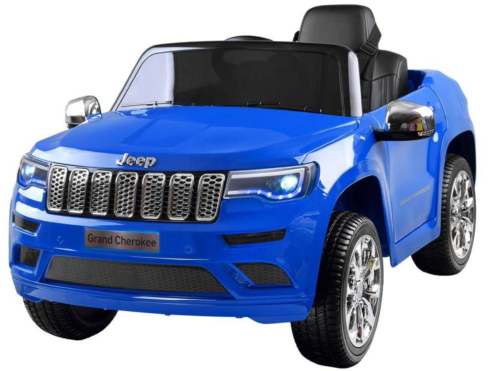 Vienvietis elektromobilis  Jeep Grand Cherokee, lakuotas-mėlynas