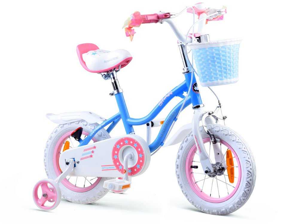 Vaikiškas dviratis Royal Baby Star Girl 12, mėlynas