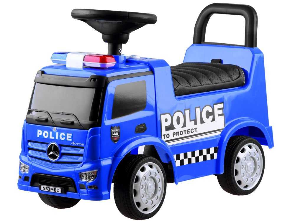 Paspiriama mašinėlė Mercedes Police, mėlyna