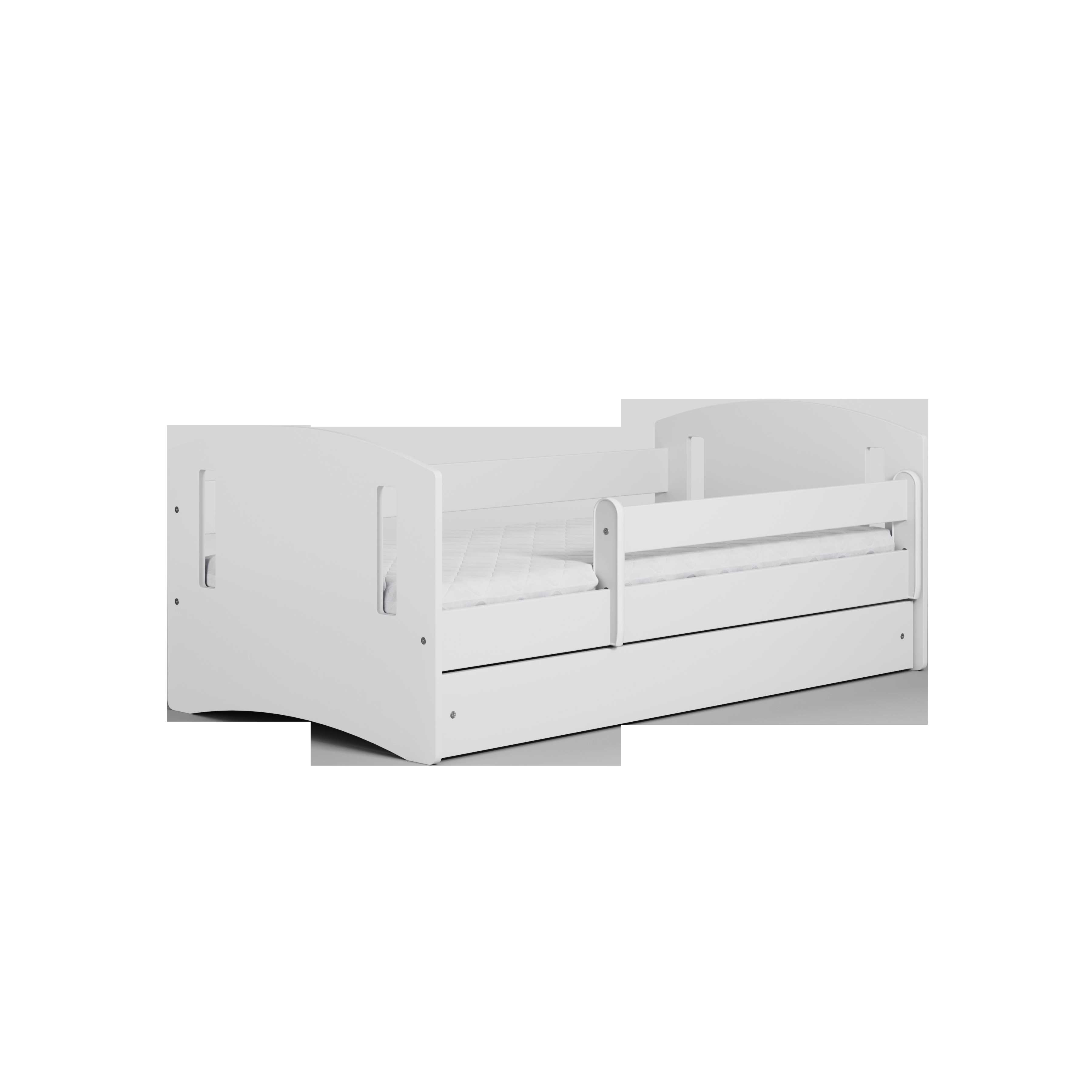 Lova - Klasikinė II, balta, 160x80, su stalčiumi