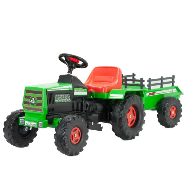 Vienvietis elektrinis traktorius Injusa Basic, žalias