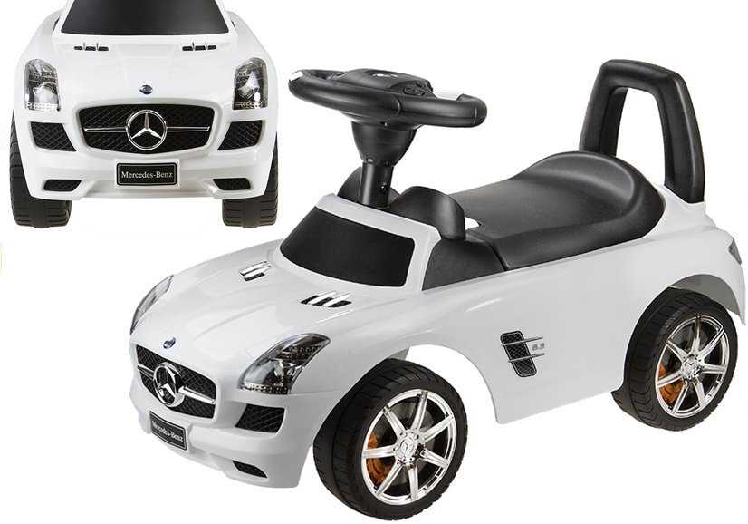 Paspiriamas automobilis Mercedes-Benz SLS AMG, baltas
