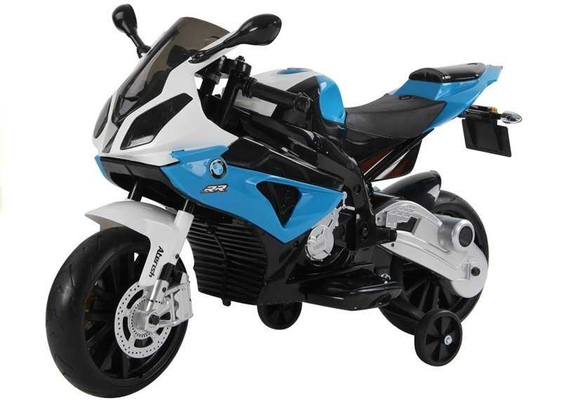 Elektrinis motociklas BMW, mėlynas